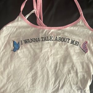 White Halter/Crop Top